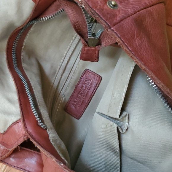 American Leather Co. Liberty Cognac Leather Backpack - Picture 10 of 16